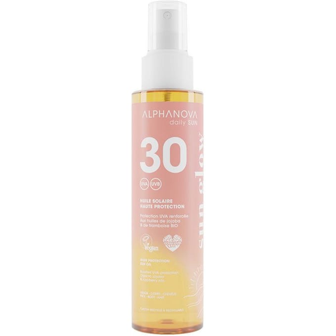Alphanova HUILE SOLAIRE HAUTE BESCHERMING SPF 30 125 Etherische olie