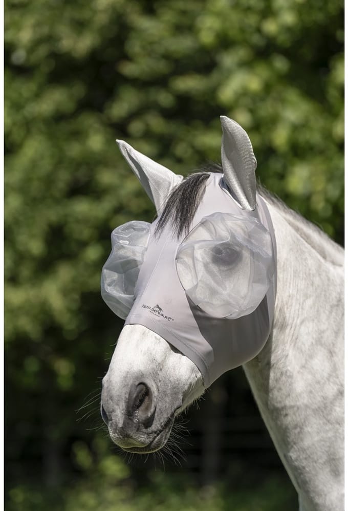 Horseware Defense Vliegenmasker Cob Silver