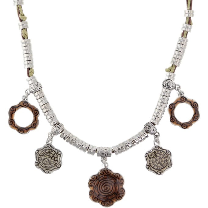 Behave - Ketting Met Bloemenhangers Dames - Natuurlijke Boho Stijl