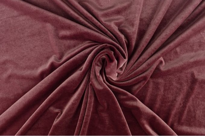 Stretch fluweel - Lila - 1 meter - Per meter - Velvet stof