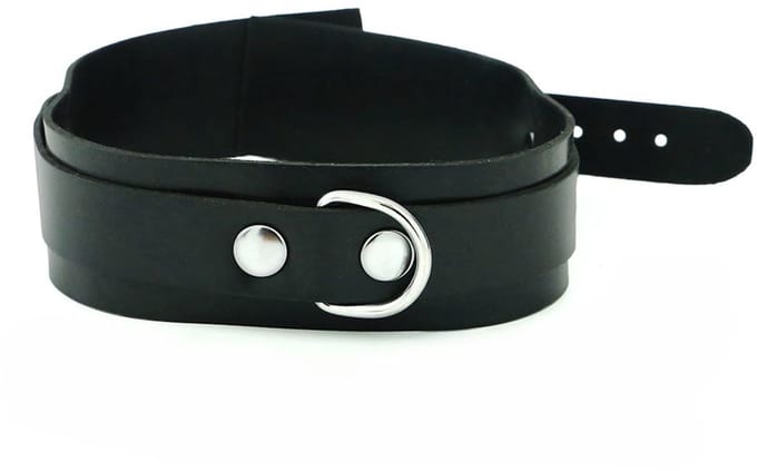 Kiotos - Rubberen Collar met Gesp - Zwart