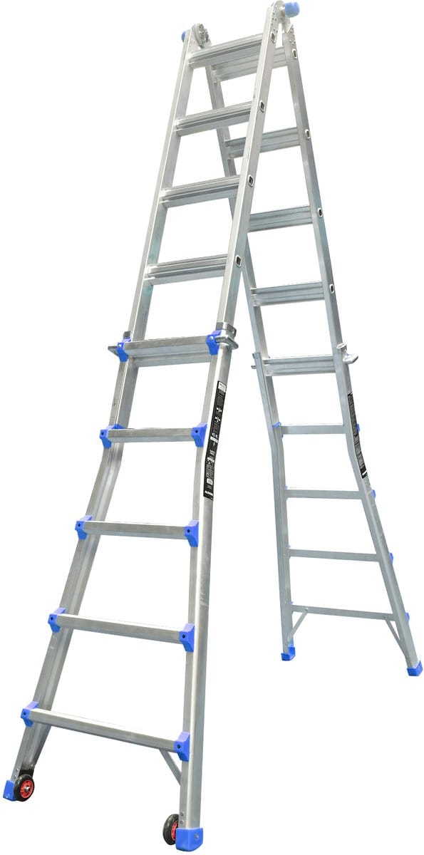 ALDORR Home - Multiladder Uitschuifbare Vouwladder 4x5 - 5,20 meter
