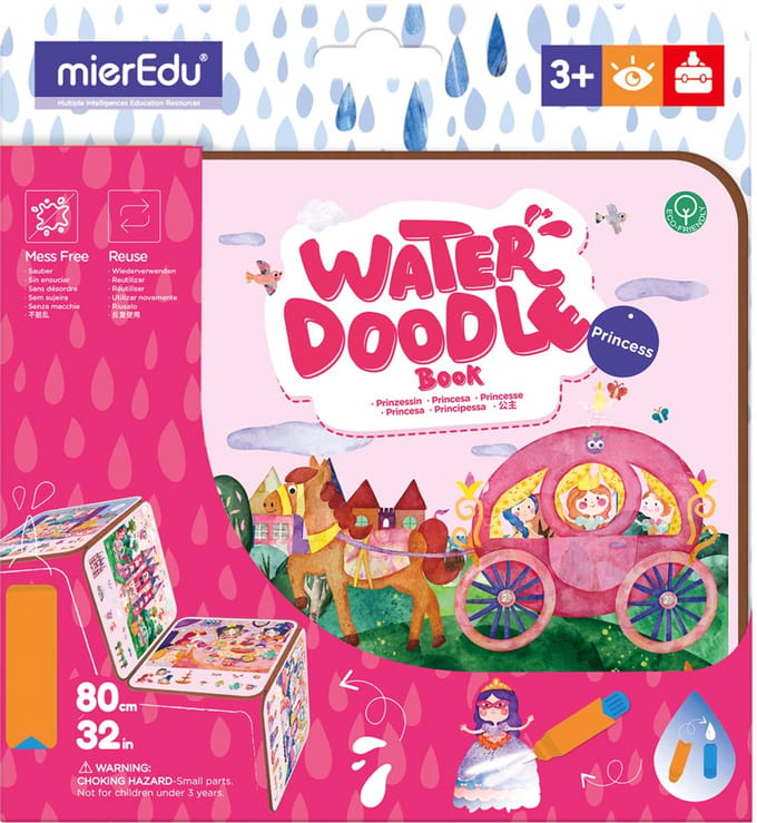 MIEREDU Mieredu - Water Doodle Boek - Prinses - Mieredu - Water Doodle Boek - Prinses