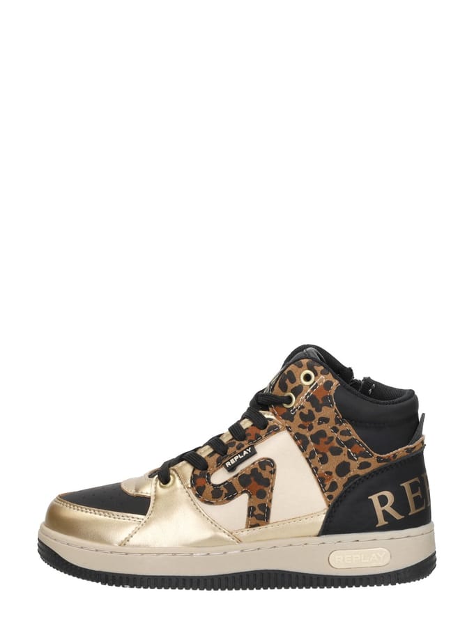 Replay Epic JR 6 Sneakers Hoog - Zwart - Maat 30