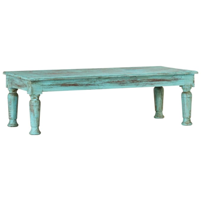 vidaXL - Salontafel - 110x50x34 - cm - massief - gerecycled - hout