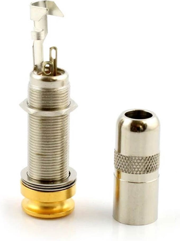 Allparts EP4161002 Switchcraft Endpin Jack – 3-Conductor, Goud