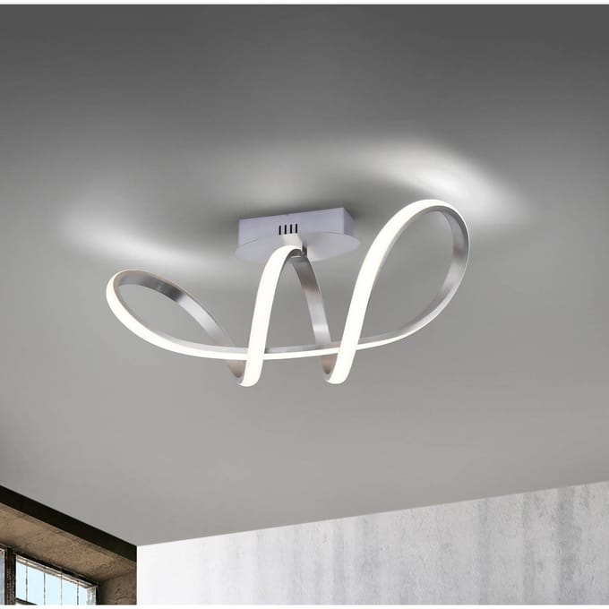 JUST LIGHT. GmbH LED plafondlamp Maria, dimbaar, aluminium