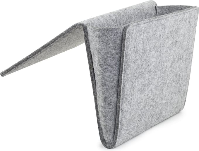 Bedside Pocket – Opbergzak voor je bed - Woonaccessoires – Vilt – Grijs – Medium