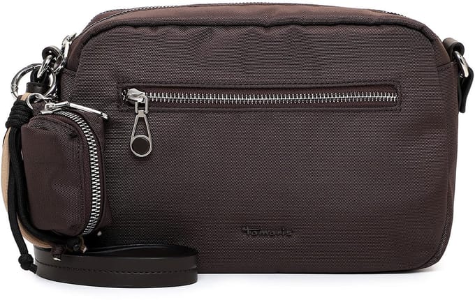 Tamaris schoudertas Maggie Crossover Bag Brown donkerbruin