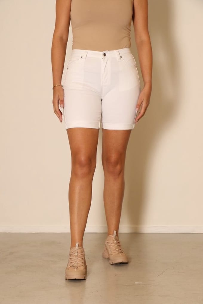 New Star dames short - short dames Aurora - wit - L9 - stretch - maat 36