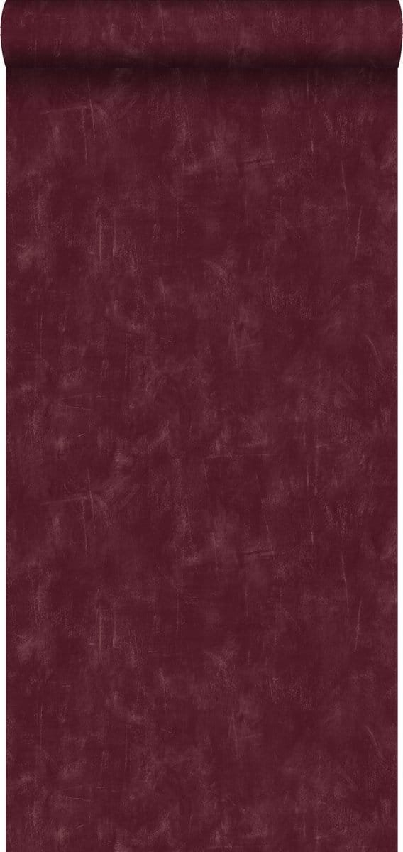 ESTAhome behang geschilderd effect bordeaux rood - 53 cm x 10.05 m - 148724