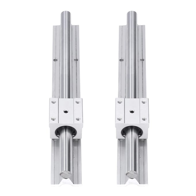 2 stuks Lineaire Railgeleiding 300mm Bewegingsas Geleideweg CNC Onderdelen met Schuifblok SBR16