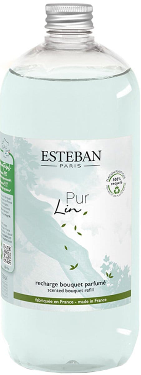 Esteban Classic Pur Lin Navulling geurstokjes - 1 liter