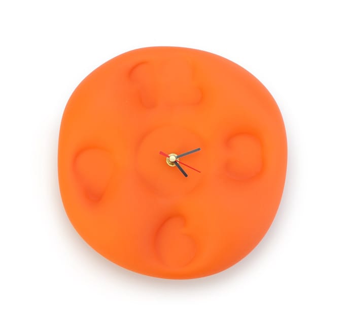 IKONIC - Design Klok - Bubble Clock Oranje - Teun Zwets