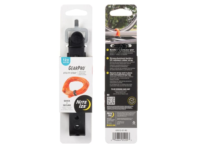 Nite Ize GearPro Utility Strap 12 inch - Zwart - Herbruikbare kabelbinder