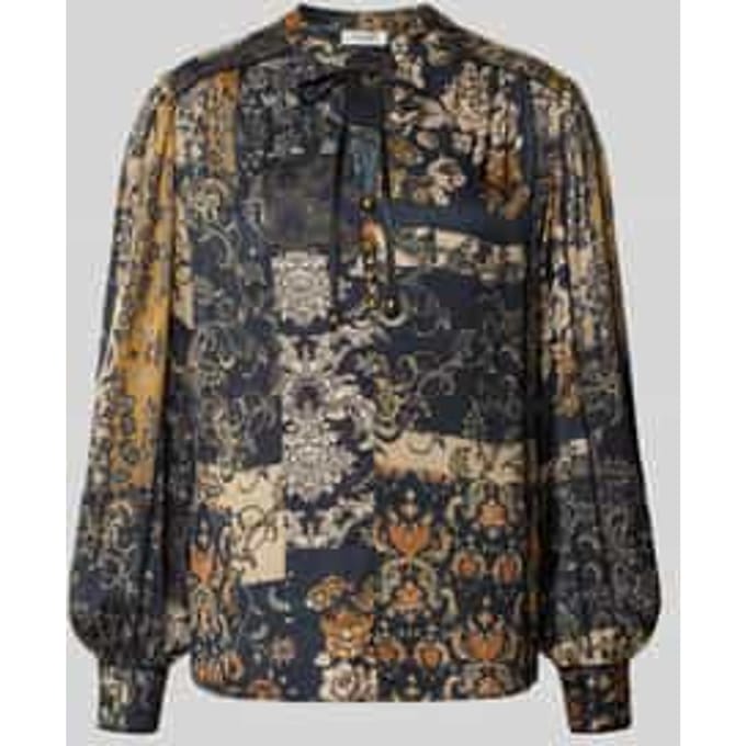 Tuniek-blouse van pure viscose