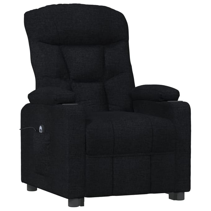 vidaXL - Fauteuil - verstelbaar - elektrisch - stof - zwart