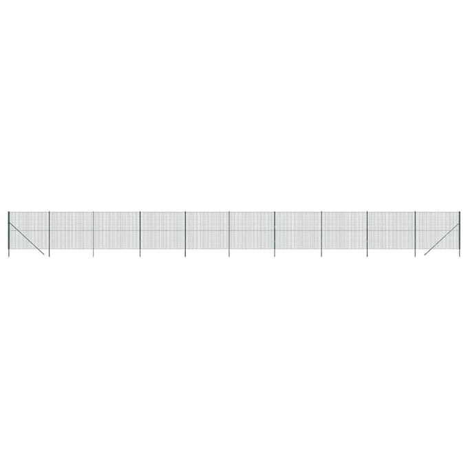 vidaXL - Draadgaashek - 2,2x25 - m - gegalvaniseerd - staal - groen