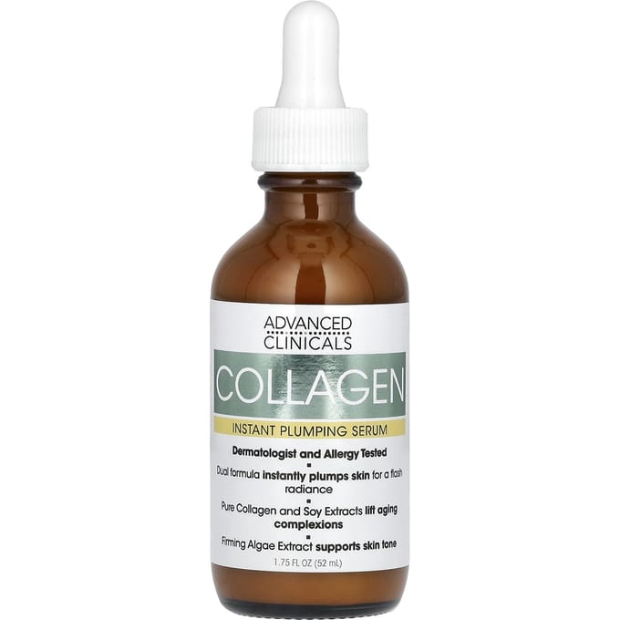 Advanced Clinicals, Collagen, Instant Plumping Serum, 1.75 fl oz (52 ml)