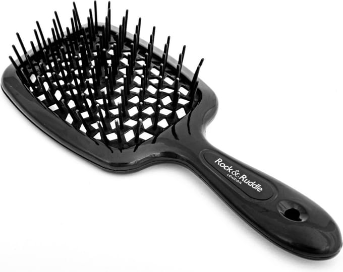 Rock & Ruddle Shower Power Haarborstel Zwart 20,5 x 8 cm