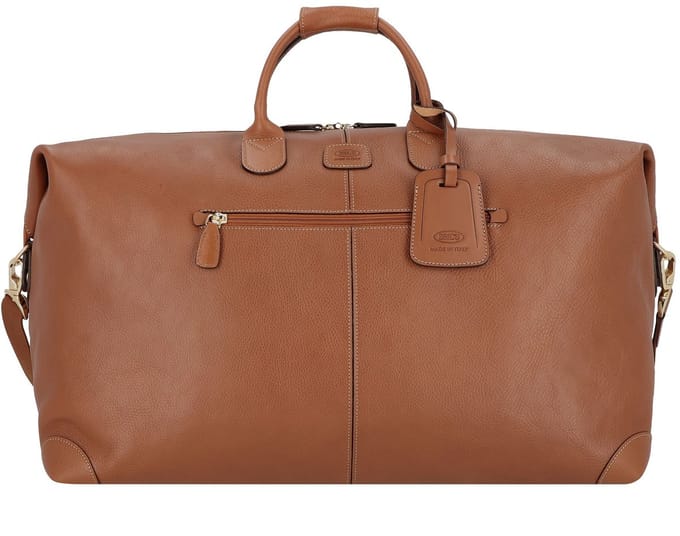 BRIC'S Leren Reistas Life Pelle Holdall Leather Bruine