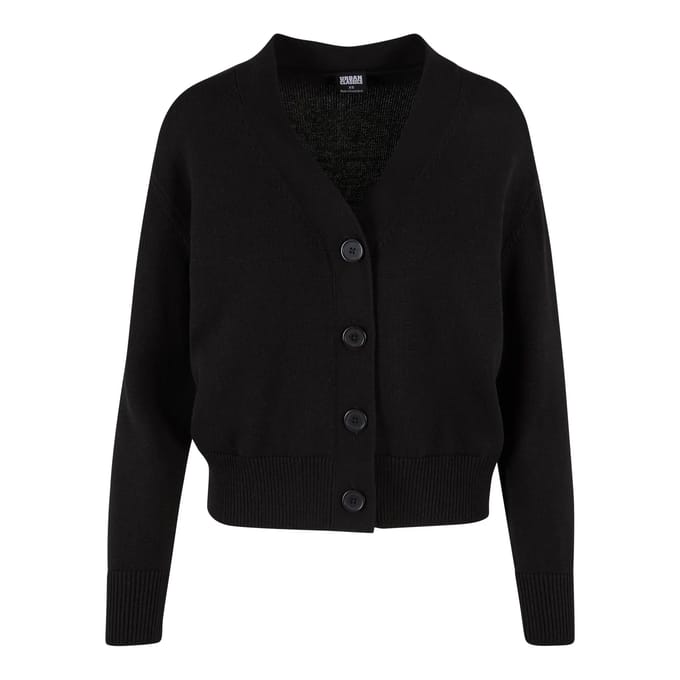 Urban Classics - Rib Cardigan - M - Zwart