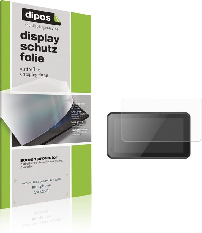 dipos – 2x Matte Beschermfolie geschikt voor Interphone Sync55B | Krasbestendige & antireflecterende Screenprotector Ultra-Thin