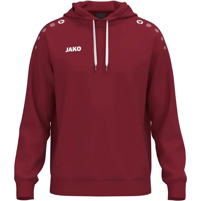 JAKO Sweater met kap One Cotton bordeaux kindermaten 6701k-155