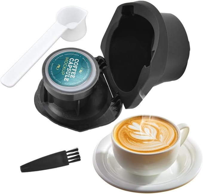 Koffiepad Adapter - Capsule Converter - Koffie Maken - Herbruikbaar en Veilig - 78 mm - Wit