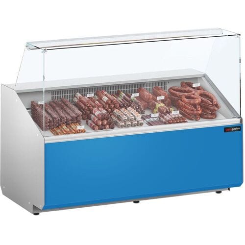 GGM Gastro Kühltheke - 1600mm - Frontblende Hellblau