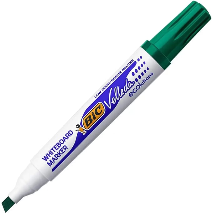 Set van 12 leisteenmarkers met reflecterende punten BIC Eco