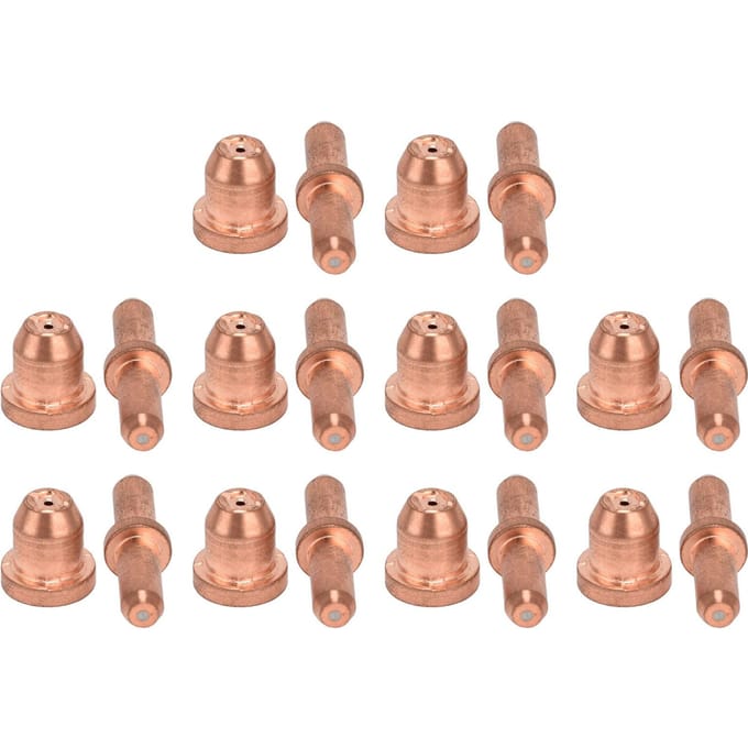 Lot de 10 consommables pour découpeur plasma, kit de pointes d'électrode, accessoires pour buse de torche de découpe TC60