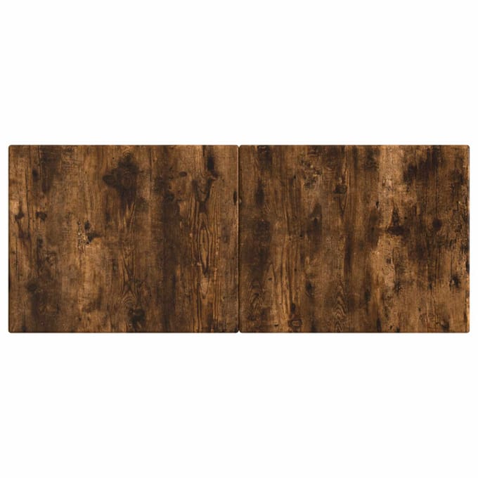vidaXL - Wandgemonteerd - Hoofdbord - BREDA - Gerookt - eiken - Bewerkt - hout