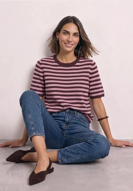 Street one - Dames pull - Maat XXL - Vrouwen - Rood - katoen