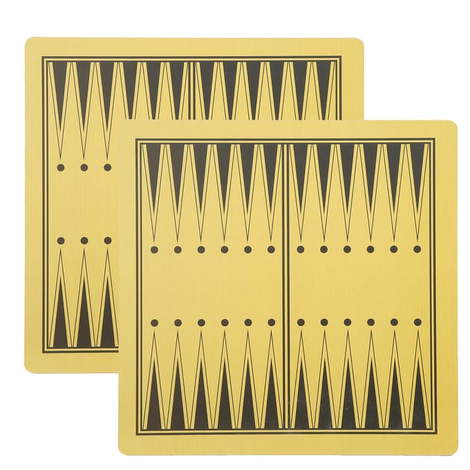 2 Stuks Houten Tweezijdig Schaakbord Backgammon Dubbel Doel Damspel Accessoire beige