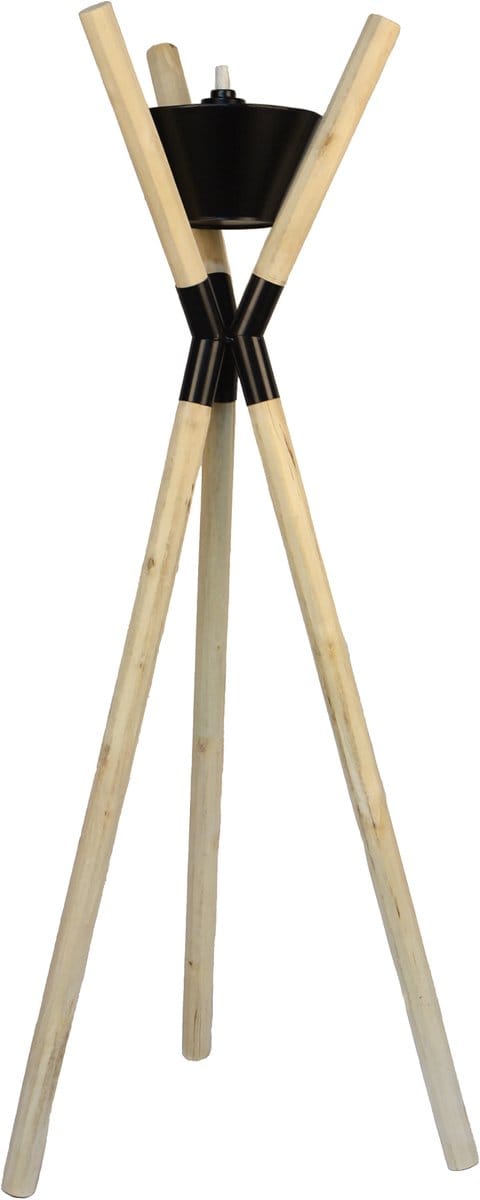 UNUS® Tuinfakkel en bloemenhanger van hout