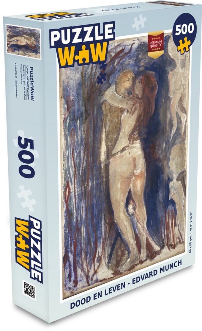 Puzzel Dood en leven - Edvard Munch - Legpuzzel - Puzzel 500 stukjes