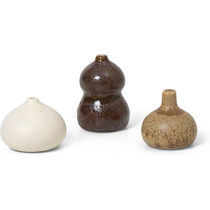 Ferm Living Komo minivaasjes set van 3 - Multi