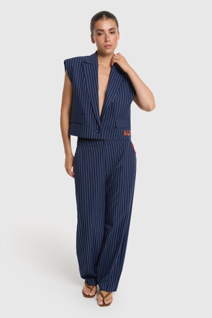 Alix the Label striped barrel pants