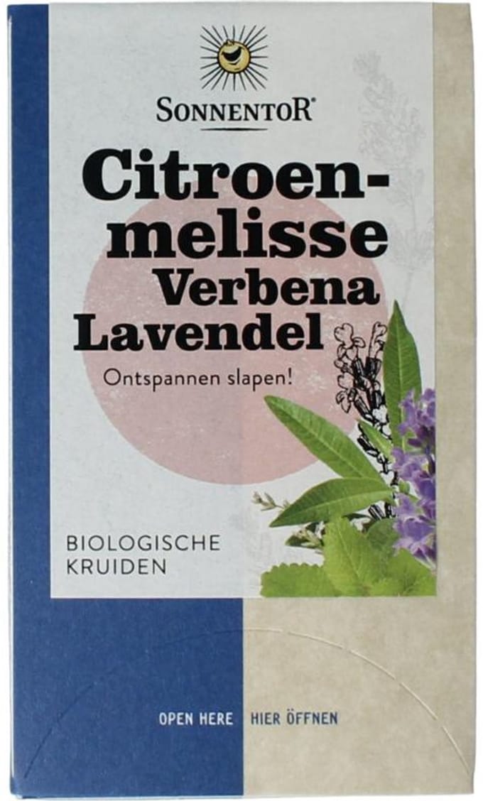 Sonnentor Citroenmelisse - Verbena - Lavendel Bio (18 zakjes)