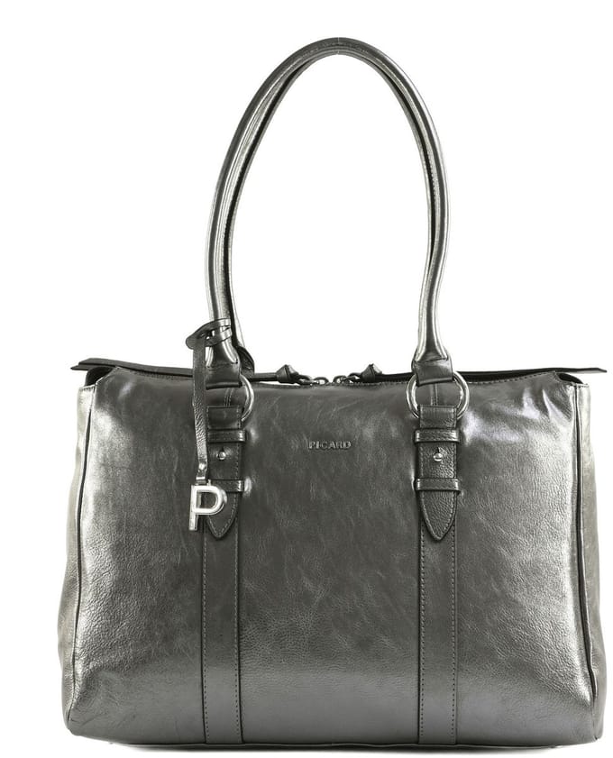 PICARD schoudertas Valesca Cityshopper Silver zilverkleurig