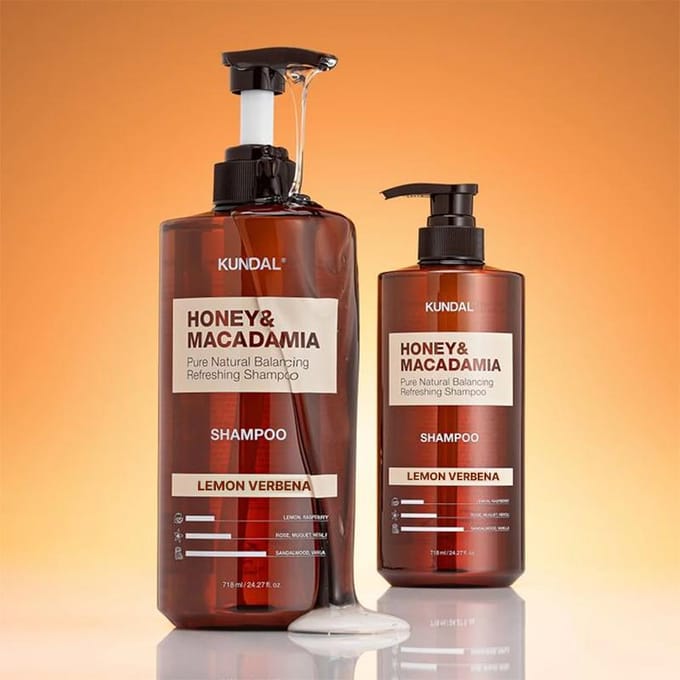 KUNDAL - Honey & Macadamia Pure Natural Balancing Refreshing Shampoo - 12 Types Lemon Verbena