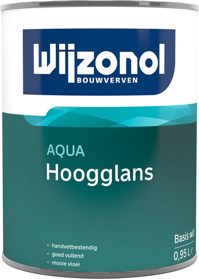 Wijzonol AQUA Hoogglans 1 liter - Wit