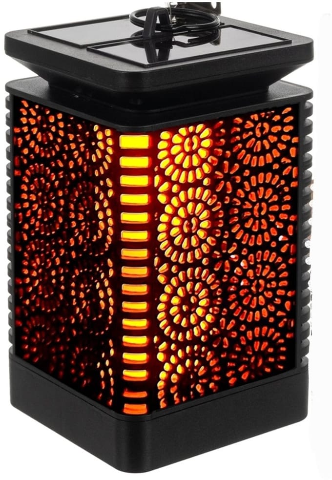 Ilso solar tuinlamp lantaarn - led - warm wit - vlamimitatie - 1 stuk