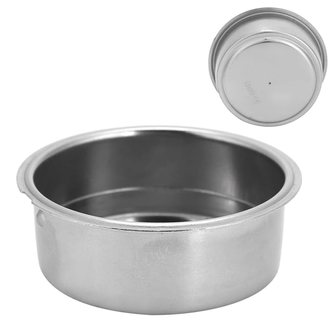Dubbellaags RVS Koffiefiltermand met Vergrendelbare Kliksluiting Koffiemachine Accessoire voor gray