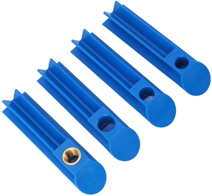 Dailygoods - 4PCS Brandstofinjector Reinigingsadapter Set - Efficiënt Carbon Verwijderen voor Auto & Motor