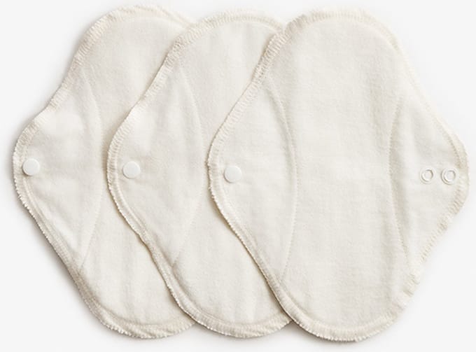 ImseVimse wasbare inlegkruisjes - wit - 3 stuks - duurzaam - herbruikbaar - wasbaar - zonder plastic