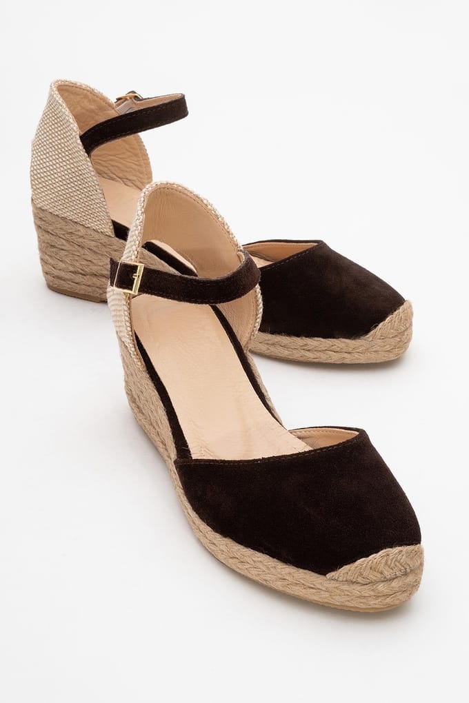 Aldea Leren Platform Espadrille (Dames)