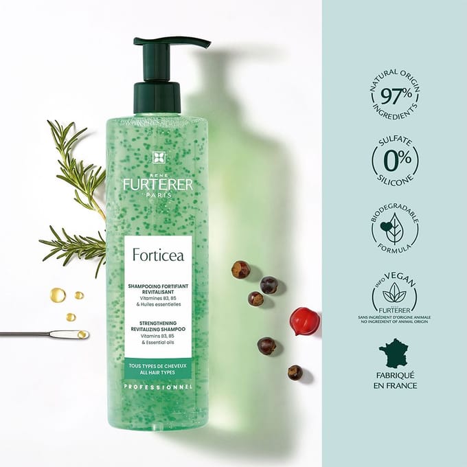René Furterer Forticea Vitaliserende verkwikkende shampoo Verkwikkend Unisex 500 ml