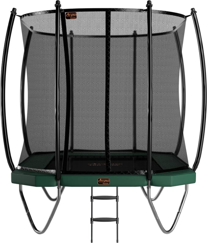 Avyna Trampoline Opbouw 305x225 (223) met net – Groen